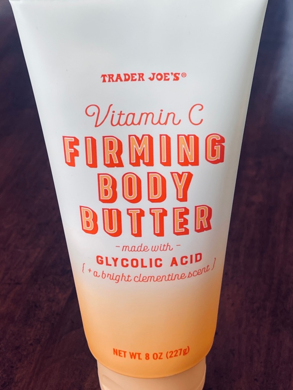 Trader Joe's Vitamin C Firming Body Butter — Orange/Cream
